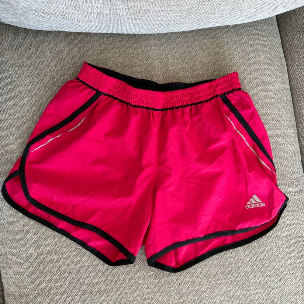 Adidas Women's Bright Pink Athletic Running Shorts US XS Climate Athletic Gym